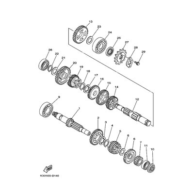 Yamaha Teil 9702M0601000