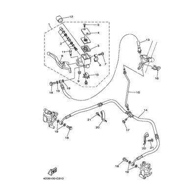 HALTER, BREMSSCHLAUCH