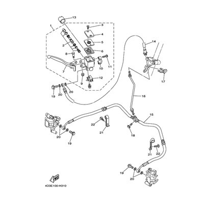 HALTER, BREMSSCHLAUCH