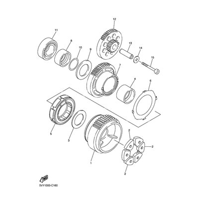 PLATE, STARTER CLUTCH ASSY