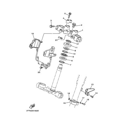 STUTZE, SCHEINWERFER
