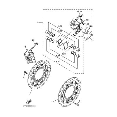 BREMSSATTEL KOMPL.(R)