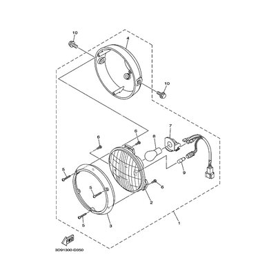 GEHAUSE, SCHEINWERFER