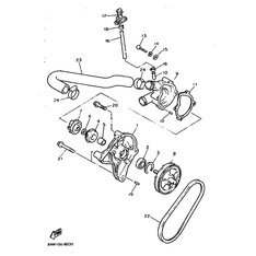 GEHAUSE, WASSERPUMPE