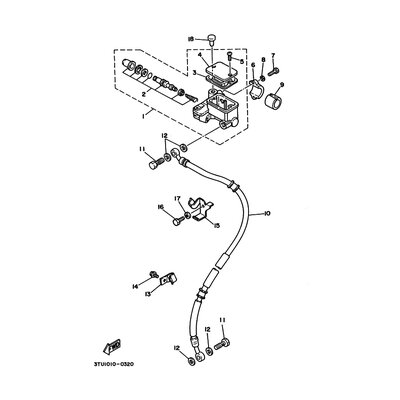 HALTER, BREMSSCHLAUCH