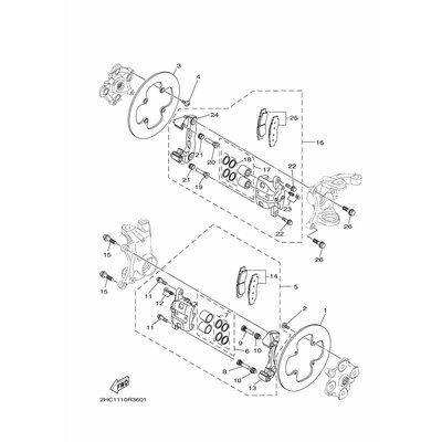KONSOLE, BREMSSATTEL