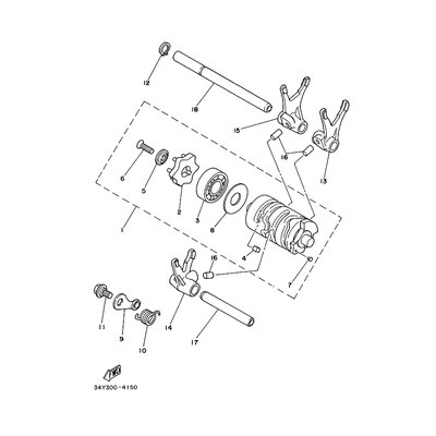 STANGE, SCHALTGABELFUHRUNG