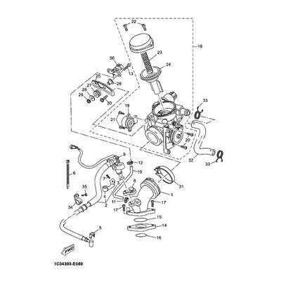 HALTER, KRAFTSTOFFROHR