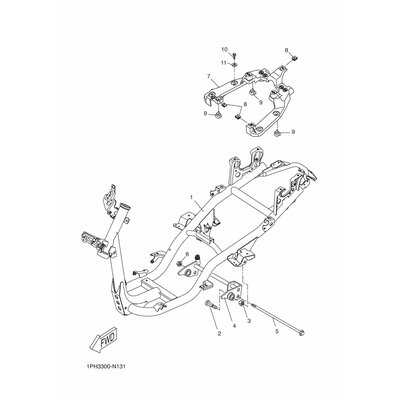 SCHRAUBE, MOTORAUFHANGUNG 1