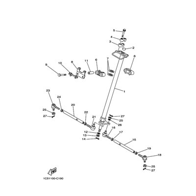 BRACKET, STEERING LOWER