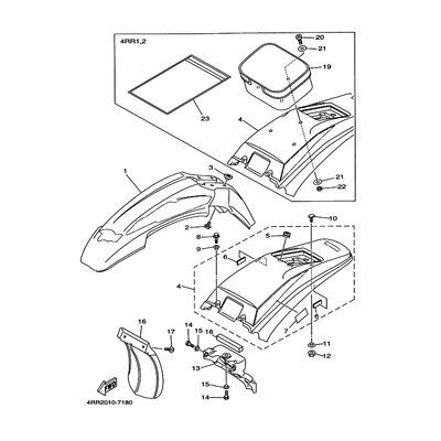 HINTERRAD-KOTFLUGEL KOMPL
