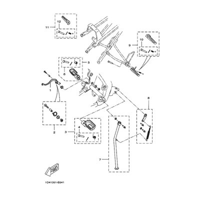 FIXING KIT,SIDE STAND