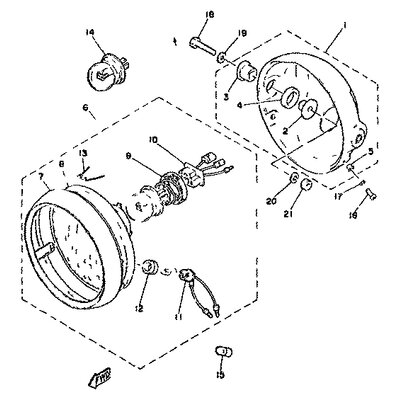 RINGKRANZ, SCHEINWERFER