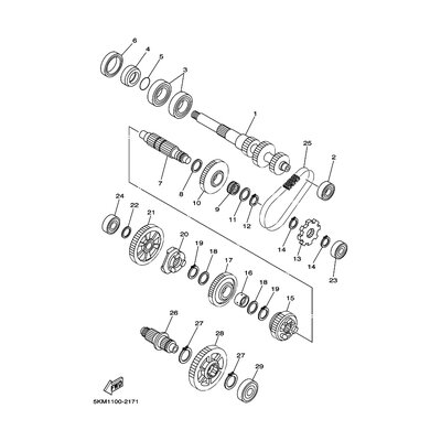 GEAR, LOW WHEEL (37T)
