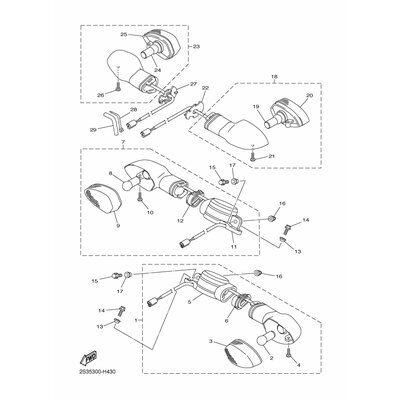 VORDERER BLINKER KOMPL. 1