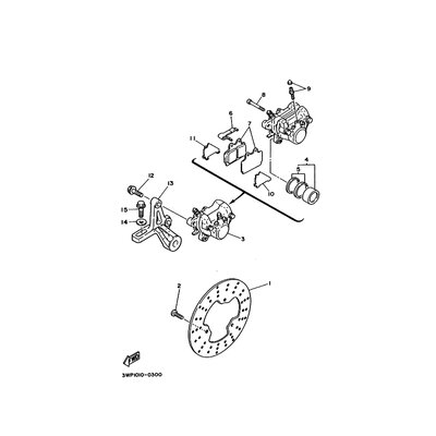 BREMSSATTEL KOMPL., HINTEN