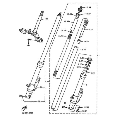 ZYLINDER KOMPL. VORDERRADGA