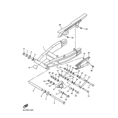 HINTERRADSCHWINGE KOMPL