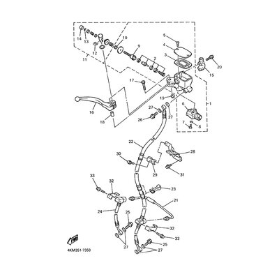 HALTER, BREMSSCHLAUCH 1