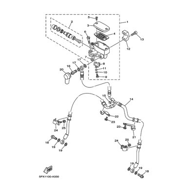 HALTER, BREMSSCHLAUCH