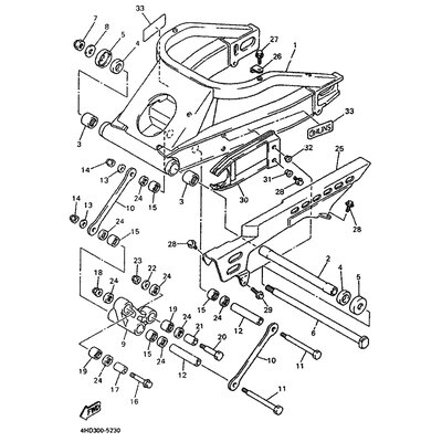 HINTERRADSCHWINGE KOMPL