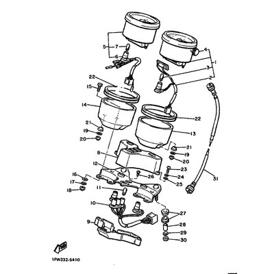 ABDECKUNG, DREHZAHLMESSER