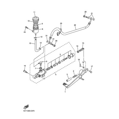 HALTER, BREMSSCHLAUCH