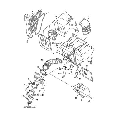 GEHAUSE, LUFTFILTER 1