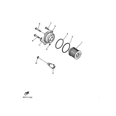 DECKEL, OLFILTERELEMENT (1R
