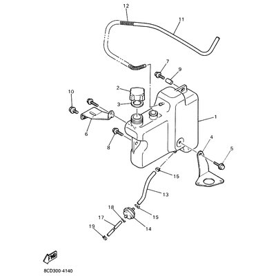 BRACKET, OIL TANK 2