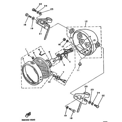 STUTZE, SCHEINWERFER 1