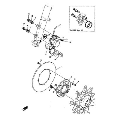 CALIPER SEAL ASSY