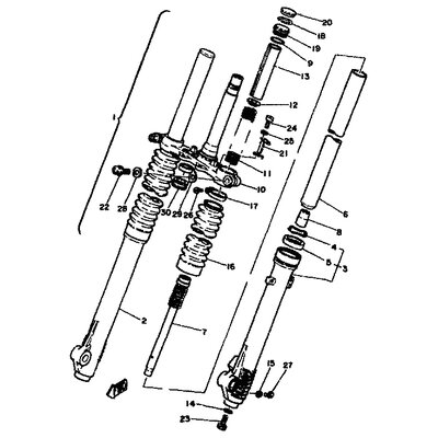 ZYLINDER KOMPL. VORDERRADGA
