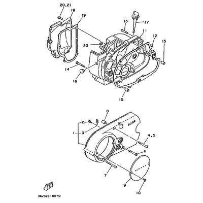 DICHTUNG, KURBELGEHAUSEDECK