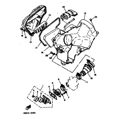 GEHAUSE, LUFTFILTER 1