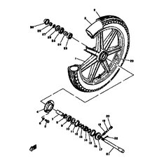 CASTING WHEEL, FRONT