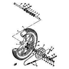 CASTING WHEEL, REAR