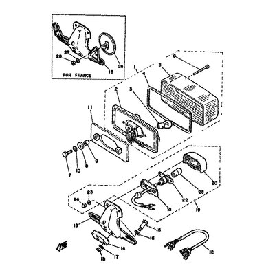 CORD ASSY, LICENCE LAMP