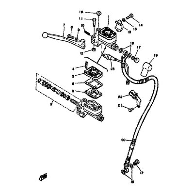 HALTER, BREMSSCHLAUCH