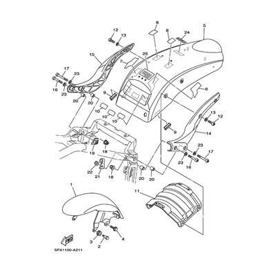 REAR FENDER C0MP