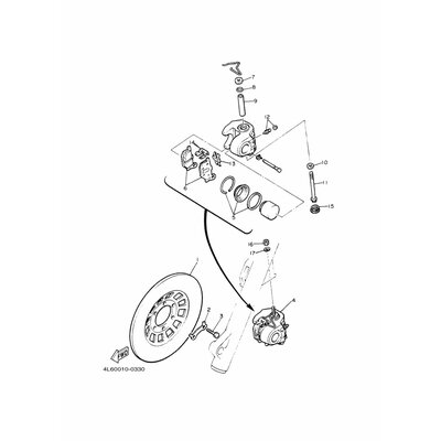 HALTER, BREMSSATTEL