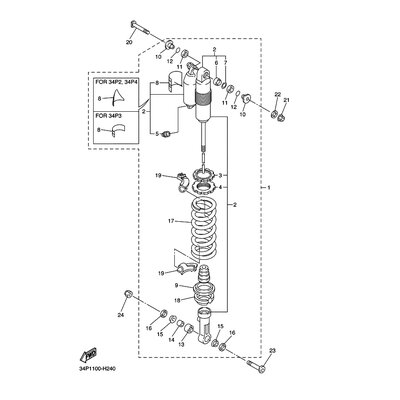 SHOCK ABSORBER ASSY, REAR