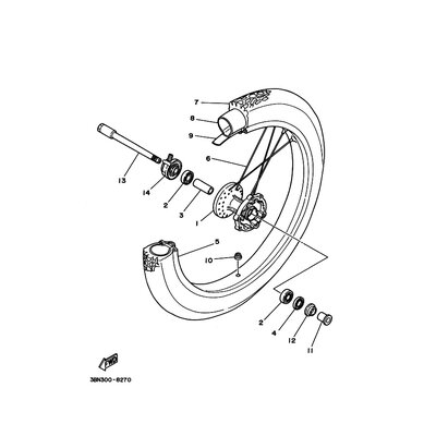TIRE (3.00-21)(3ET)