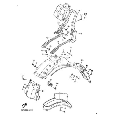 HINTERRAD-KOTFLUGEL KOMPL