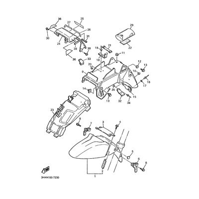 VORDERRAD-KOTFLUGEL KOMPL