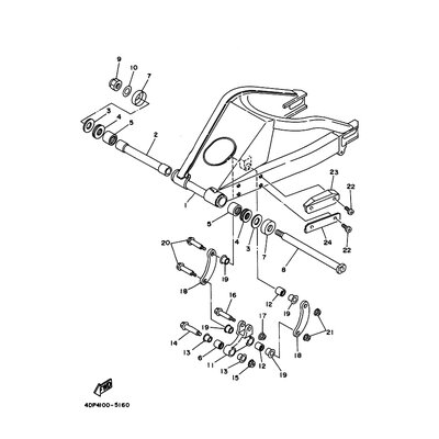HINTERRADSCHWINGE KOMPL