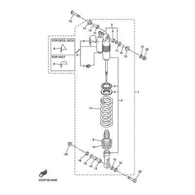 SHOCK ABSORBER ASSY, REAR