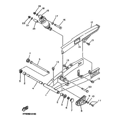 HINTERRADSCHWINGE KOMPL
