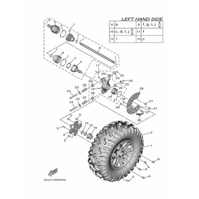 CAST WHEEL, REAR