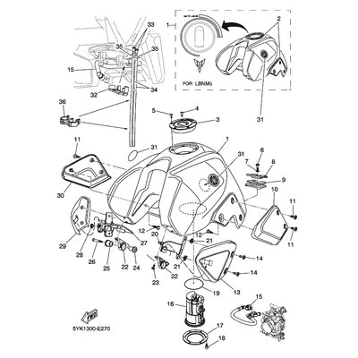 Yamaha Teil 5YKF41220000